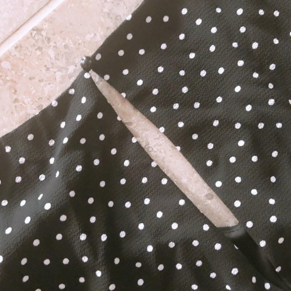 Luxology Jumpsuit Tie-Front Stripe & Polka Dot Print Plus Size 14 NWT - Picture 8 of 13